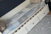 IKEA HEMNES Day Bed + Mattress + 3 Storage Drawers