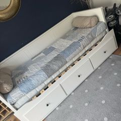 IKEA HEMNES Day Bed + Mattress + 3 Storage Drawers
