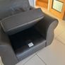 Leather Brown Armchair Image 3