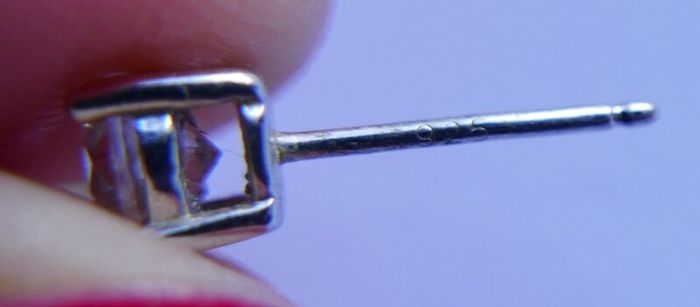 Vintage 925 Sterling Silver  cubic zirconia stunning earrings