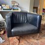 black leather armchair Image 2