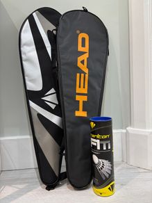 2 Badminton Rackets - Head & Carlton