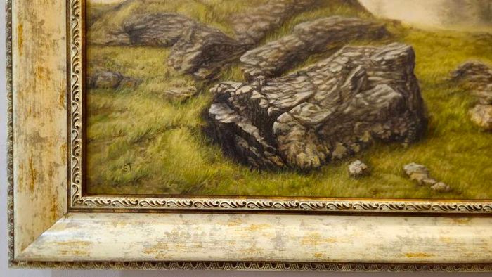 Original Oil Painting  - Emerald Silence
