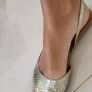 FAITH leather gold open toes sling back flats Sz 39 (Fit 6-6.5UK) Image 9