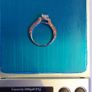 Natural Opal & Orange Sapphire ring silver 925 Image 2