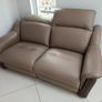 Sofa Brown Leather Italian Bardi Brand Recliner electric Image 2