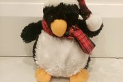 Christmas penguin soft toy