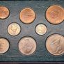 Ireland 1949 1951 1952 1953 Coin Set Half Crown to Farthing Superb Condition Coins!! Image 5