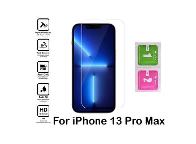 For iPhone 13 Pro Max Tempered Glass Screen Protector Saver Cover Case Friendly New - FHT33IPTG
