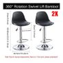 Bar Stools X 2 Adjustable Breakfast Swivel Gas Lift Kitchen Cafe Pub STOOLS Image 2