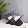 Diamond Tabletop Fire Bowl Pot 37cm Tall Portable Tabletop Fireplace Clean Burning Bio Ethanol Ventless Fireplace for Indoor Outdoor Patio Parties Events Image 2