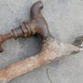Antique Water Faucet Spigot Bathroom / Kitchen Sink Single metal Knob Image 2