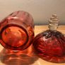 Antique Victorian Hand Blown Cranberry Glass Jar Image 5