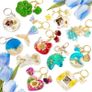 FREE P&P 182Pcs Resin Moulds Silicone Kit, 32 Pendants Epoxy Resin Moulds Keychain Making Set, DIY Jewelry Resin Keychain Molds for Keyring Charm Craft Image 3