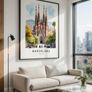 Barcelona Wall Art Print, Travel Art Poster Image 3
