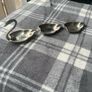 Vintage Seba England Silver Plated Stackable Swan Ashtray Set Image 3