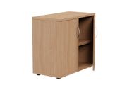 Lockable Bookcase H725mm - 1 + 3/4 Level (Desk High) - Beech