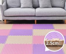 Size 60cm by 60cm Extra Thick Interlocking Foam Floor Block One Pack (10PCs)