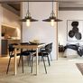 NEW SALE | Industrial Pendant Light, Retro Ceiling Lighting Black Metal Lamp Shade with E27 Base for Farmhouse Image 3