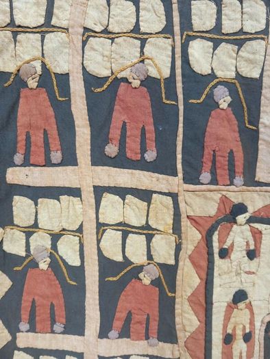 Antique eastern quilt tapestry