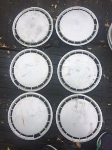6 x 13 Inch Hubcap Wheel Trim Covers for Citroen AX K Way