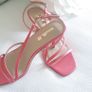 Coral Dressy Sandal/Kitten heel - Size 3 Image 2