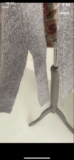grey cardigan zara size large wool & cashmere