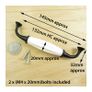 White Ceramic Handle 2 Sizes To Choose Image 4