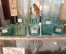 Antique Glass Ink Bottles