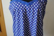 Silhouette plus size polka dot tankini swimwear top Perfect condition size UK28 EU56 Postage included