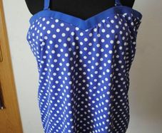 Silhouette plus size polka dot tankini swimwear top Perfect condition size UK28 EU56 Postage included