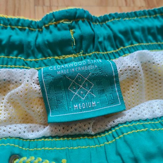 Men Yellow Swim Shorts size M