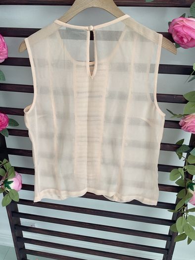 sleeveless top topshop size 12 blush shade