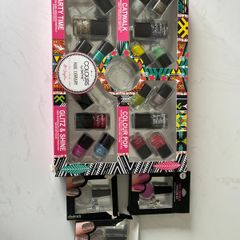 Colours by Technic Nail Varnish set and 3 Claire's Nail Pearls