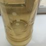Marks and Spencer handmade glass light amber vase Image 2