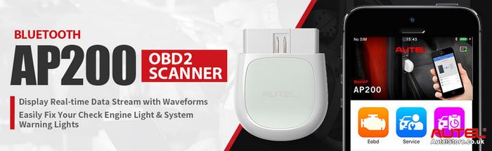 AUTEL AP200 Bluetooth OBD2 Scanner Code Reader with Full Systems Diagnostic for DIYers