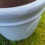 2 Glazed Light Blue Terracotta Pots Image 2