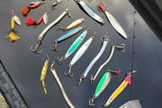 sea fishing lures selection .
