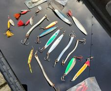sea fishing lures selection .