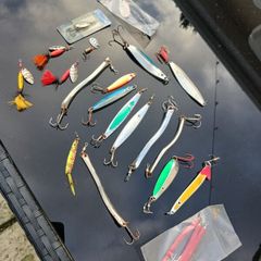 sea fishing lures selection .