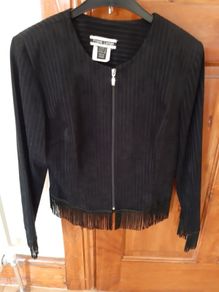 Ladies Black Frank Lyman Jacket Size 10