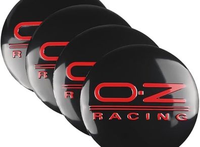 4PCS 56mm OZ Racing Wheel hub cap sticker for performance emblem Car tire center cover logo Red Blue Hubcap badge