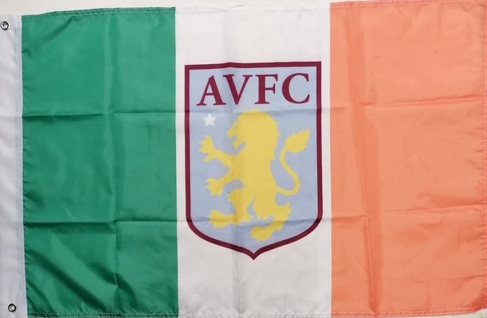 Aston Villa Irish flag 3ft x 2ft.