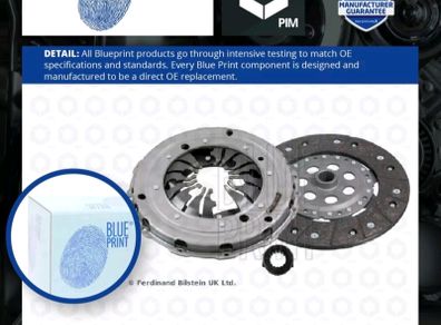 Clutch Kit 3pc (Cover+Plate+Releaser) fits VW TRANSPORTER Mk4 2.4D 90 to 03 New