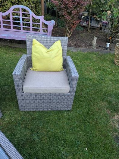 rathan two seater couch and 2 chairs