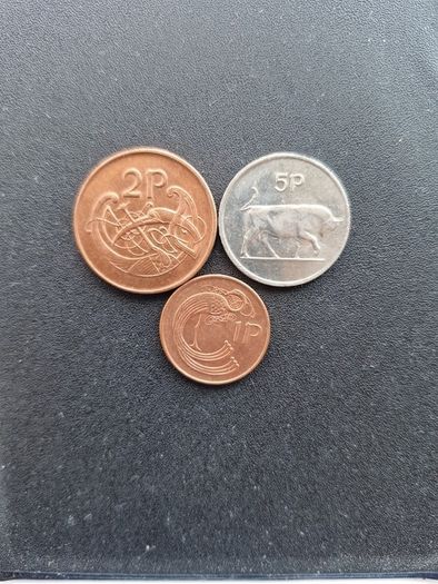 Irish set of coins from 1990