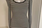 Guess grey/black/silver long sleeve mini bodycon dress Perfect condition size M UK10 EU38 Postage included