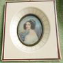 Antique Original Miniature Portrait Painting Old Frame Signed Image 2