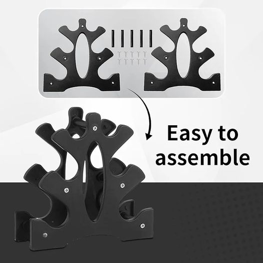 Dumbbell Stand 3 Tier- Dumbbell Rack Stand(Dumbbells Not Included), Dumbbell Rack Storage PP Triangular Dumbbell Weight Stand Storage Accessories for Home Gym Exercise