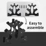 Dumbbell Stand 3 Tier- Dumbbell Rack Stand(Dumbbells Not Included), Dumbbell Rack Storage PP Triangular Dumbbell Weight Stand Storage Accessories for Home Gym Exercise Image 9
